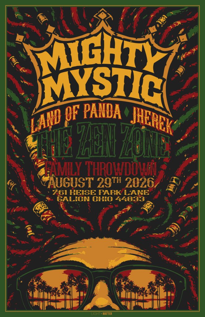 Mighty Mystic Gig Poster
